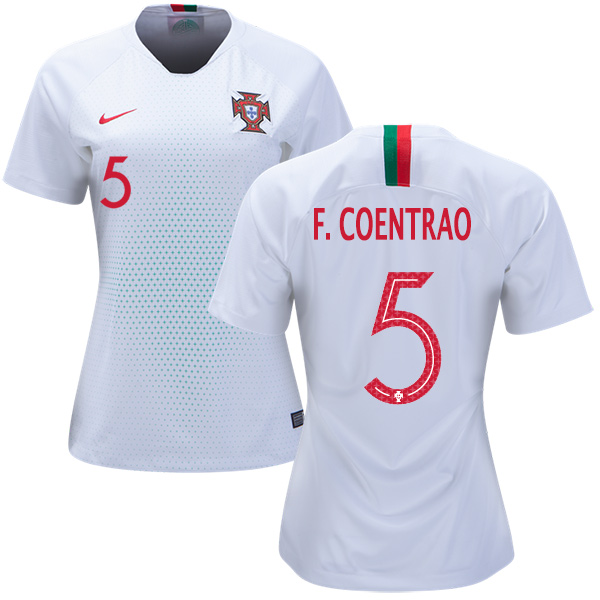 Women's Portugal #5 F.Coentrao Away Soccer Country Jersey - Click Image to Close